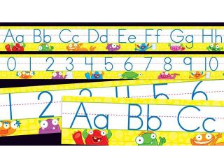 Scholastic Teacher's Friend Monsters Alphabet and Numbers 0 30 Bulletin Board, Multiple Colors (TF8424)