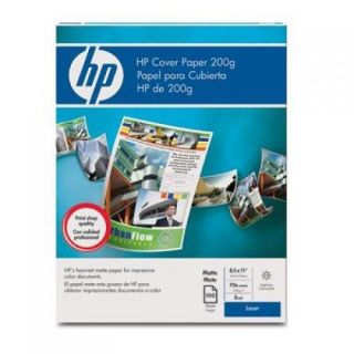 HP Presentation Cover Paper For LaserJet, 75lb, 96 Bright White, Letter, 100 Sheets
