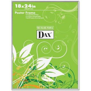 DAX U Channel Poster Frame, Contemporary Clear Plastic Window, 18" x 24", Clear Border