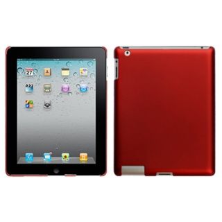 INSTEN Titanium Red Back Tablet Case Cover for Apple iPad 1/ 2/ 4