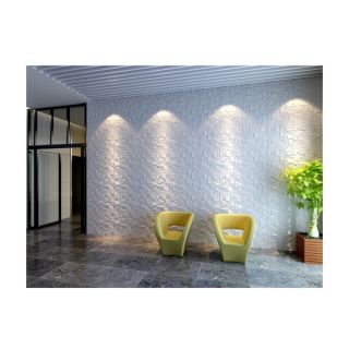 3D Wall Panels Plant Fiber Ice Design (10 Panels Per Box)   17573303