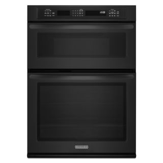 KitchenAid Self Cleaning Microwave Convection Microwave Wall Oven Combo (Black) (Common 27 in; Actual 27 in)