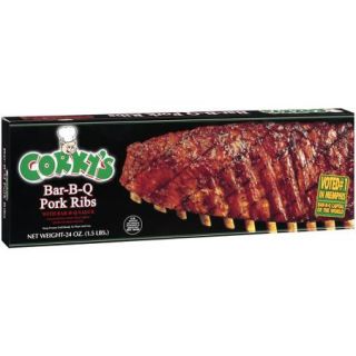 Corky&#39;s Bar B Q Ribs With Sauce Pork, 24 oz