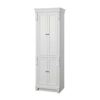 Foremost Naples 24 in. W Linen Cabinet in White NAWL2474