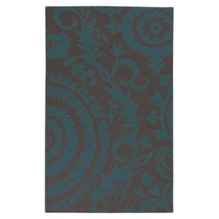 Frontier Turquoise Geometric Area Rug by Surya