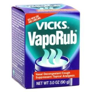 Vicks VapoRub Nasal Decongestant/Cough Suppressant/Topical Analgesic