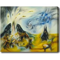 Hand painted Oil Abstract Canvas Art (Set of 3)