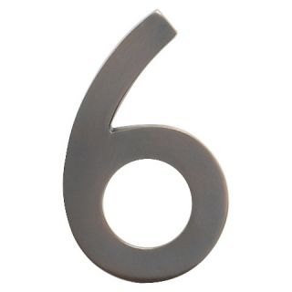 Architectural Mailboxes 5 House Number 6   Dark Aged Copper
