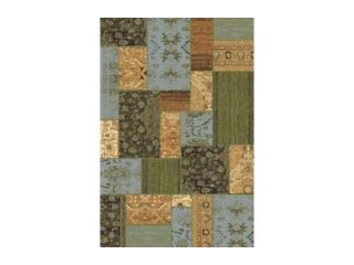 La Rug 9402 65 Galaxy Area Rug with Brown Beige Cream Green Blue and Gray Colors