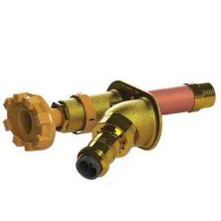 Woodford Manufacturing Company 1/2 in. x 3/4 in. Female Sweat x Female Sweat x 6 in. L Freezeless Auto Drain Sillcock with 50HA Backflow Preventer 30C 6