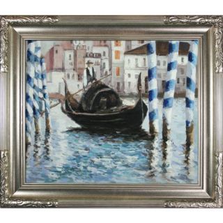 The Grand Canal, Venice II Manet Framed Original Painting by Tori Home