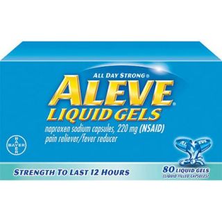 Aleve Pain Reliever/Fever Reducer Naproxen Sodium Liquid Gels, 220mg, 100 count