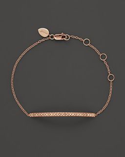 Meira T 14K Rose Gold Bar Bracelet with Brown Diamonds