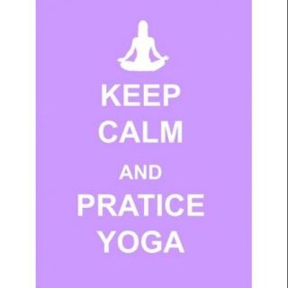 Keep Calm and Practice Yoga Poster Print (18 x 24)