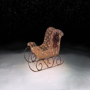  ROEBUCK AND CO 44 Gold Sleigh with 150 Clear Lights