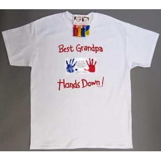 Mens Customizable Graphic T Shirt   Best Grandpa Hands   Clothing