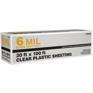 20 ft x 100 ft x 6 mil Clear Consumer Sheeting