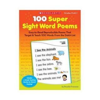 100 SUPER SIGHT WORD POEMS SCBSC 523830 7 (pack of 7)