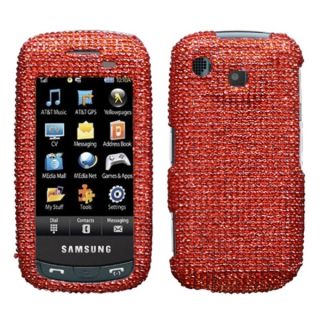INSTEN Red Diamante Protector Phone Case Cover for Samsung Impression