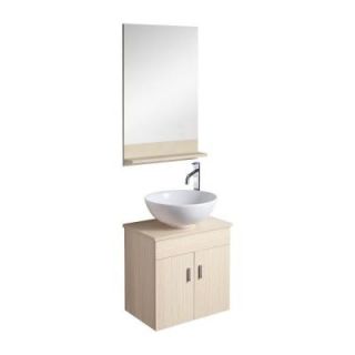 Dreamwerks 20 in. W x 14 in. D x 16 in. H Vanity in Cream with Porcelain Vanity Top in Cream TR4030 FG