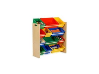 HONEY CAN DO SRT 01602 Kids Toy Organizer and Storage Bins, Natural/Primary