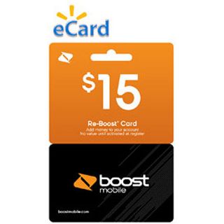 Boost Mobile $15 Re Boost Card 