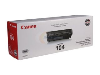 Canon 104  Toner Cartridge (0263B001); Black