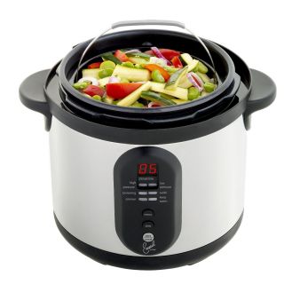 Emeril by T Fal Stainless Steel 6 quart Electric Pressure Cooker