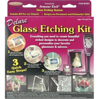 Armour Etch Deluxe Glass Etching Kit   Age 14 To Adult