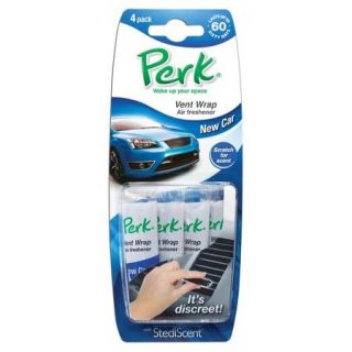PERK Vent Wrap Air Freshener, 4 Pack, New Car