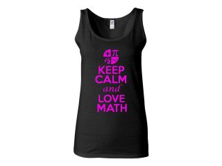 New Junior Keep Calm and Love Math Sleeveless Tank Top