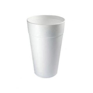 DART 32 Oz Hot / Cold Foam Cups 25 / Bag in White