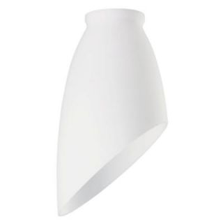 Westinghouse 6 3/4 in. Handblown White Angled Design Shade with 2 1/4 in. Fitter and 3 3/4 in. Width 8120800