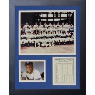 Legends Never Die 1955 Brooklyn Dodgers Framed Memorabilia