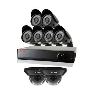 Revo REVO Lite 8 Ch. 1TB 960H DVR Surveillance System with 8 700TVL