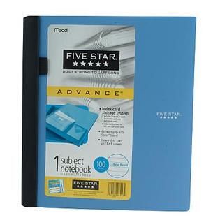 Mead Five Star Notebook   1 Subject   Office Supplies   Paper