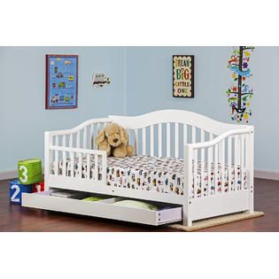 Dream On Me Toddler Day Bed with Storage Drawer, White alternate image