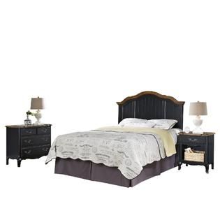Home Styles  Oak and Rubbed Black French Countryside Full/Queen
