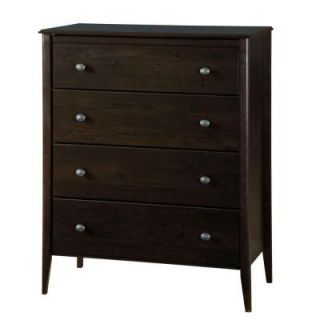 South Shore Furniture Gazelle 4 Drawer Chest in Ebony Black DISCONTINUED 3477034