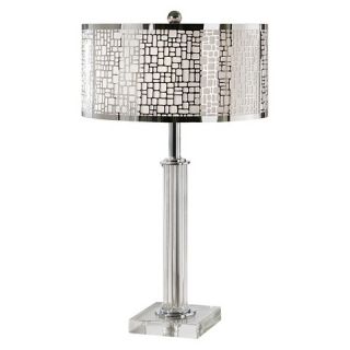 Uttermost Lucius Crystal Column Table Lamp   Clear