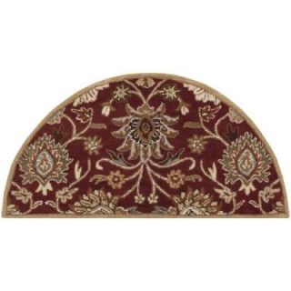 Artistic Weavers Cambrai Burgundy 2 ft. x 4 ft. Hearth Indoor Area Rug S00151006606