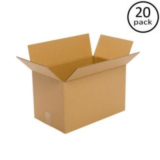 Plain Brown Box 20 in. x 14 in. x 12 in. 20 Box Bundle PRA0113B