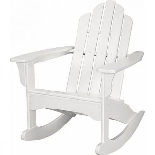 All Weather Adirondack Rocking Chair   White   7769417
