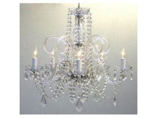 Empire Victorian Chandelier With Swarovski Crystal H25" X W24" SWAG PLUG IN C