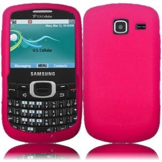 INSTEN Hot Pink Soft Silicone Phone Case Cover for Samsung Freeform 4