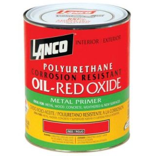 Lanco 1 Qt. Oil Red Oxide Metal Primer MM100 5