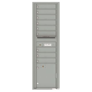Florence Versatile 17.5 in x 56.5 in Metal Silver Speck Lockable Cluster Mount Cluster Mailbox