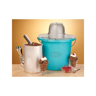 Nostalgia Electrics 4 Quart Plastic Bucket Ice Cream Maker