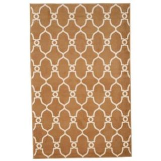 Lavish Home Lattice Tan 5 ft. x 7 ft. 7 in. Area Rug 62 7656GC