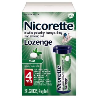 Nicorette Mint 4 mg Lozenge Stop Smoking Aid   24 Count